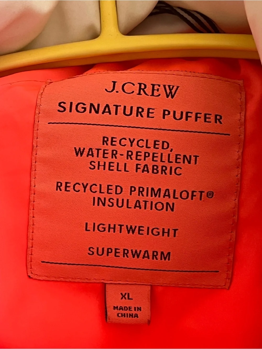 J. Crew Signature Puffer Navy and White size XL
